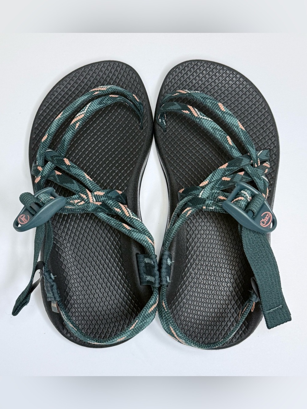Chaco ZX/1 Cloud Dual Adjustable Straps Cushioned Sandal Women Warren Pine Siz6W